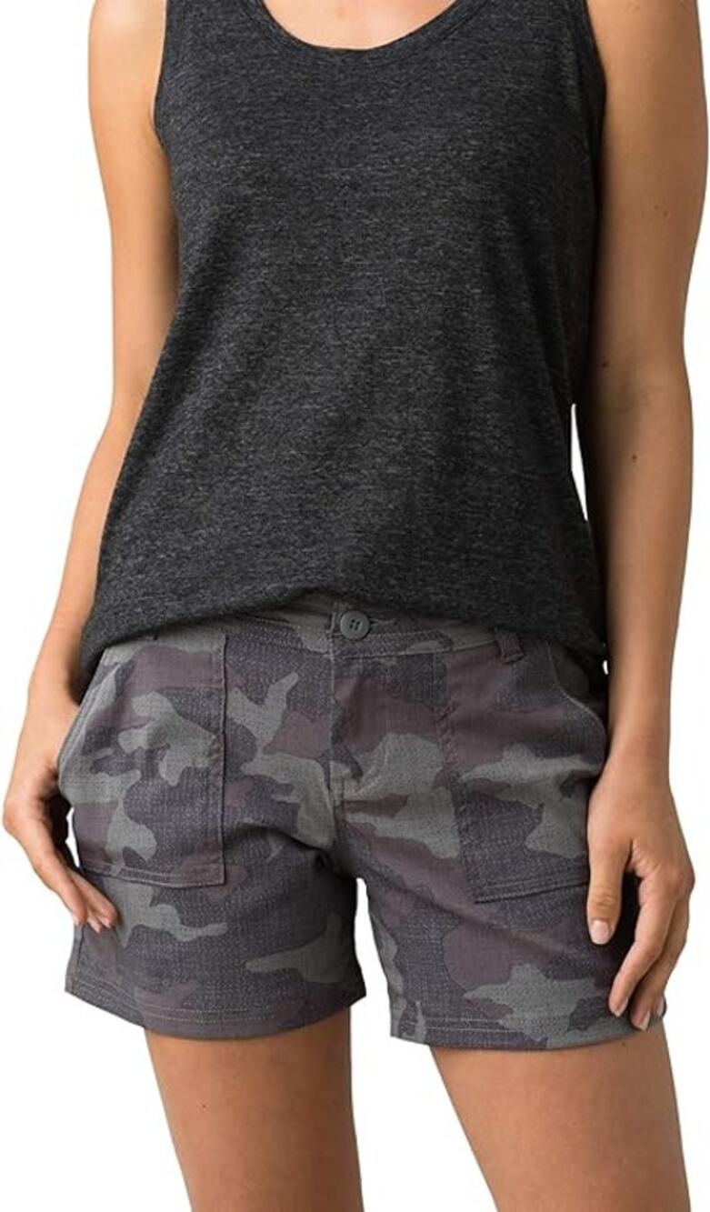 NWT prAna Women's Olivia Short - Gravel Camo - Size 6